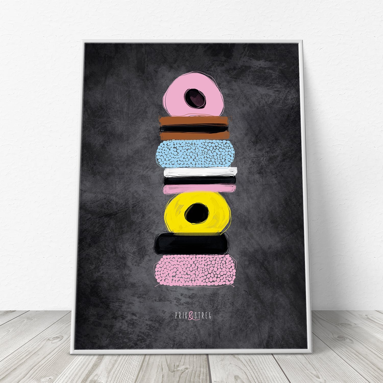 Lakridskonfekt plakat - den originale fra PRIK & STREG Lakridskonfekt plakat - den originale fra PRIK & STREG