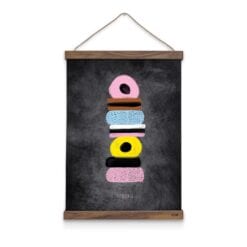 Lakridskonfekt plakat - den originale fra PRIK & STREG