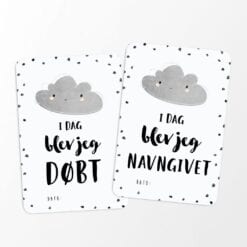 milepælskort milestone cards dansk dåb og navngivning