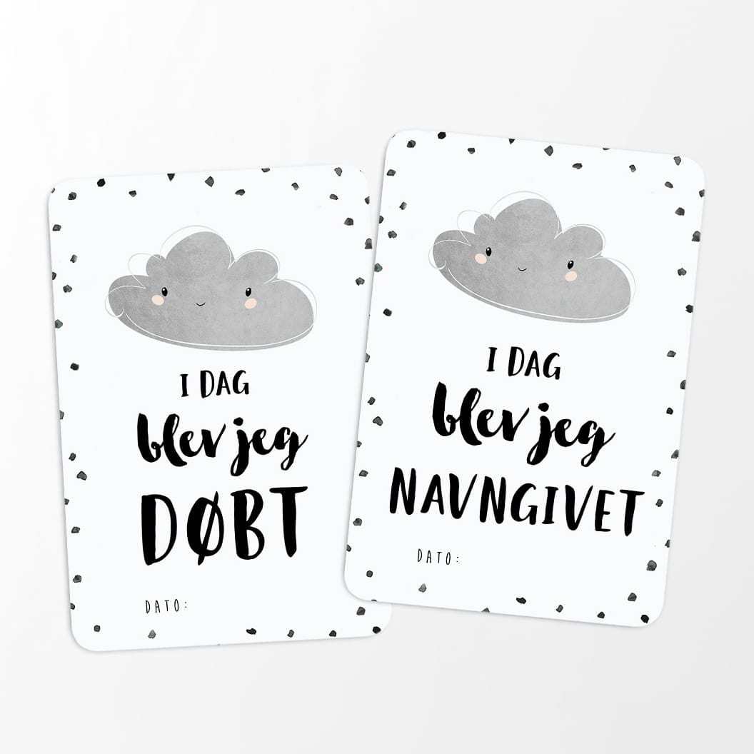 milepælskort milestone cards dansk dåb og navngivning milepælskort milestone cards dansk dåb og navngivning