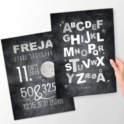 alfabet navnetavle plakat