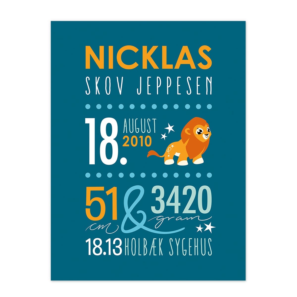 Navneplakat til dreng spicy denim Navneplakat til dreng spicy denim