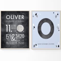 Minimalistisk Navnetavle Sæt fra PRIK & STREG