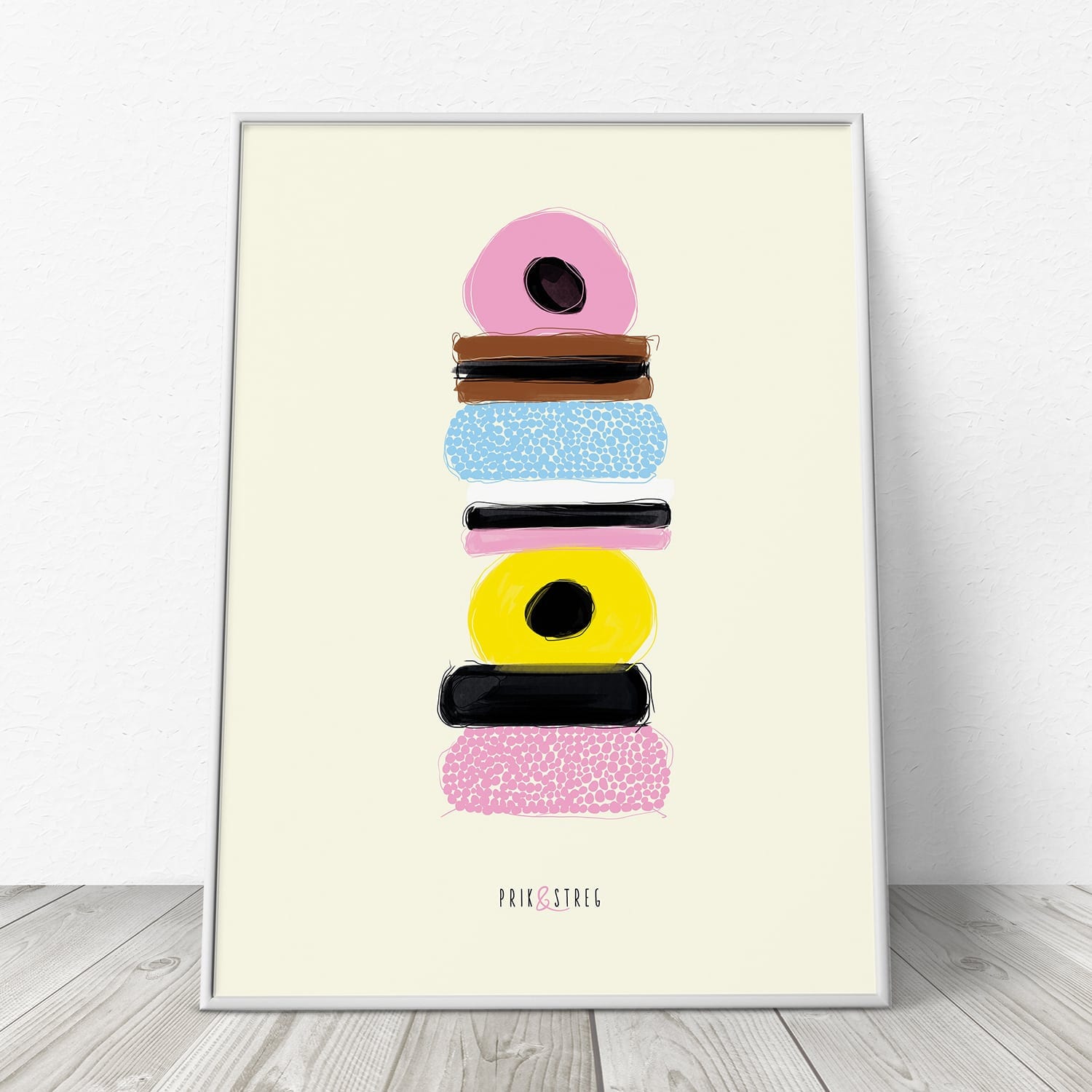 Lakridskonfekt plakat - den originale fra PRIK & STREG Lakridskonfekt plakat - den originale fra PRIK & STREG