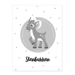 Stjernetegnsplakat Stenbukken til dreng