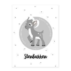 Stjernetegnsplakat Stenbukken til pige