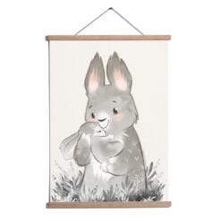 plakat med kaniner fra PRIK og STREG