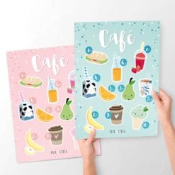 Cafe Plakat til legekøkken fra PRIK & STREG