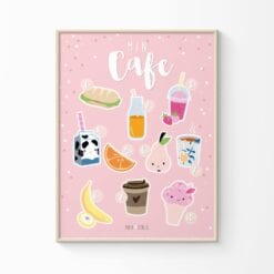 Cafe Plakat til legekøkken fra PRIK & STREG