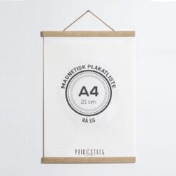 magnetisk ramme eg - plakatliste i egetræ fra PRIK & STREG - 21 cm A4
