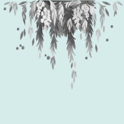 wallsticker hanging leaves på børneværelset til dreng