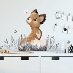 wallsticker ræv på børneværelset