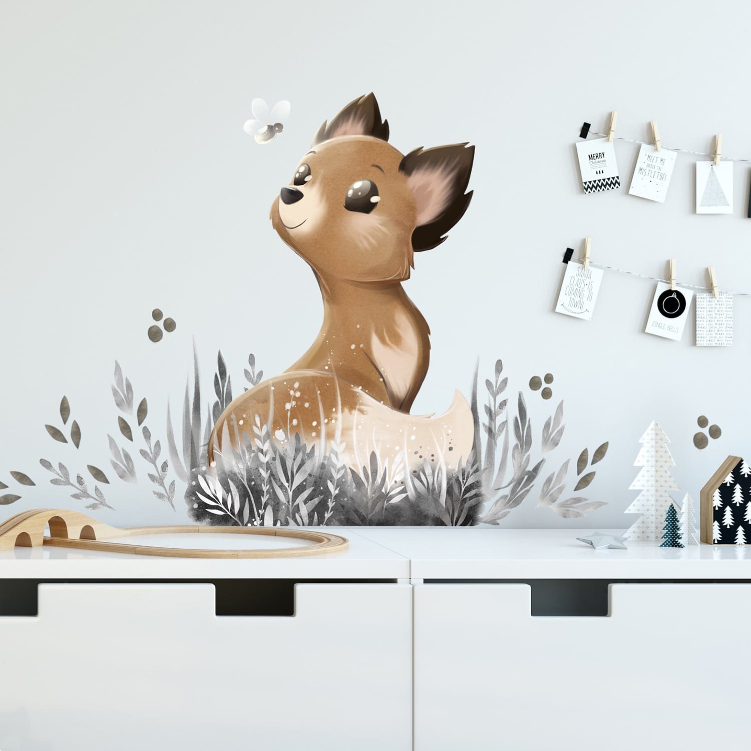 wallsticker ræv på børneværelset wallsticker ræv på børneværelset