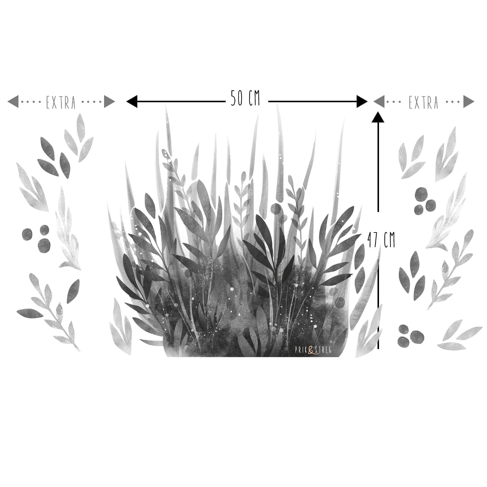 wallsticker grass - flerfarvet væg klistermærke til børneværelset wallsticker grass - flerfarvet væg klistermærke til børneværelset