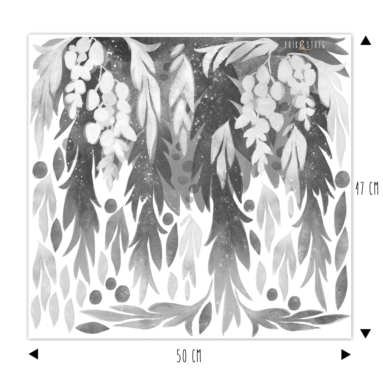 wallsticker hanging leaves til børneværelset wallsticker hanging leaves til børneværelset