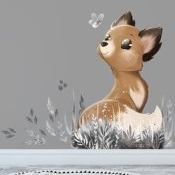 wallsticker ræv på børneværelset