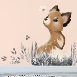 wallsticker ræv på børneværelset