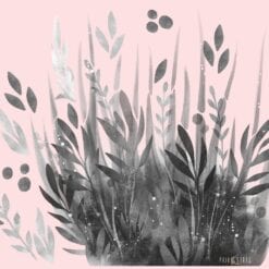 wallsticker grass - flerfarvet væg klistermærke til pigeværelset