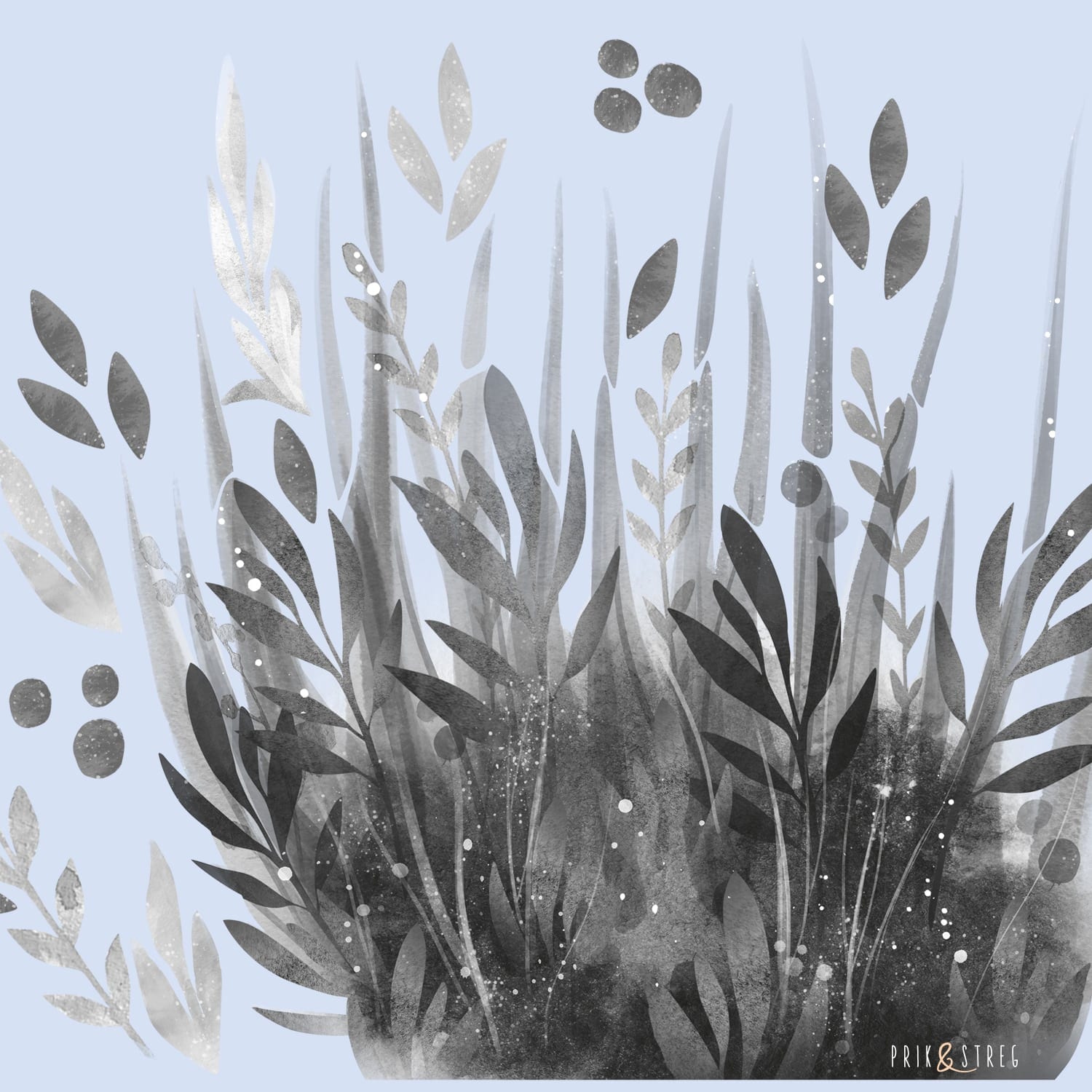 wallsticker grass - flerfarvet væg klistermærke til drengeværelset wallsticker grass - flerfarvet væg klistermærke til drengeværelset
