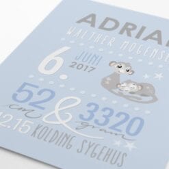Navneplakat og navnetavle med stjernetegn fra PRIK & STREG