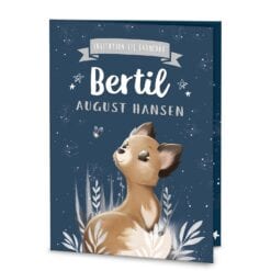 Barnedåbs invitation ræv
