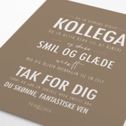 kollega plakat gave latte