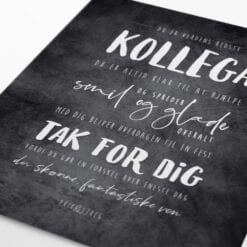 kollega plakat gave tavle sort