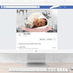 Fotobanner invitation digitalt til facebook begivenhed og mail