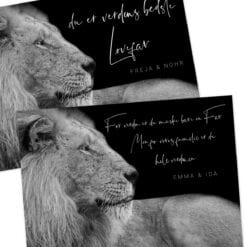 For verden er du måske bare far men for os er du hele verdenen Løvefar - Fars dag plakat