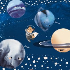 Solsystemet | Planet plakat til børn | Børneværelset fra PRIK & STREG