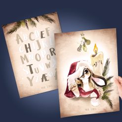 limited edition juleplakat fra PRIK & STREG